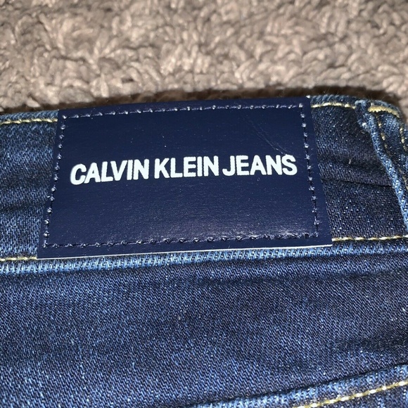 Calvin Klein Jean Denim Tiare Blue Bermuda Shorts - Picture 4 of 8